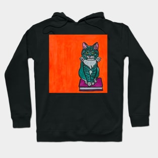 Mischief Book Cat Hoodie